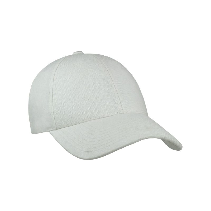 varsity headwear baseball cap linen cap shell white 30537277505559