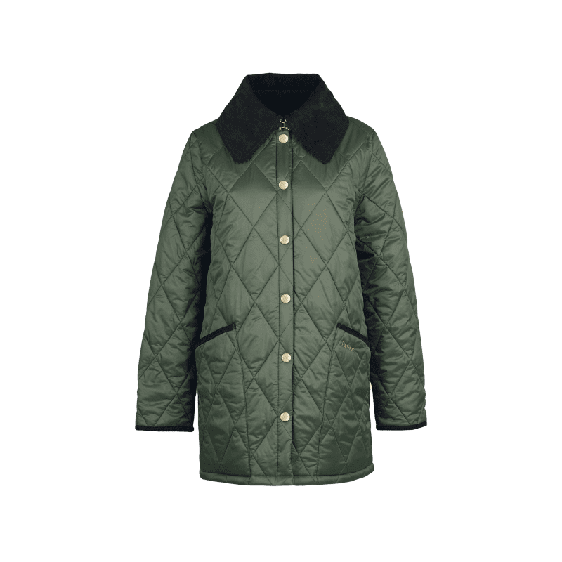 w modern liddesdale quilted jacket olive