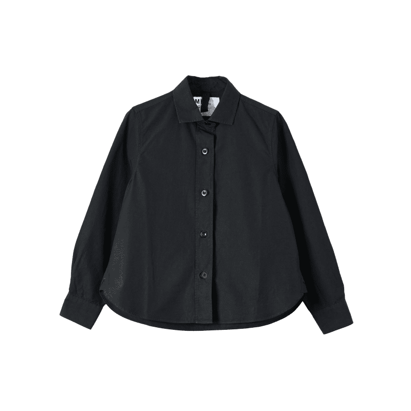 w simple shirt black