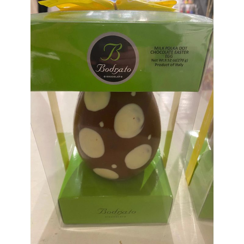 westerlind bodrato polka dots easter egg milk chocolate 31156015005719