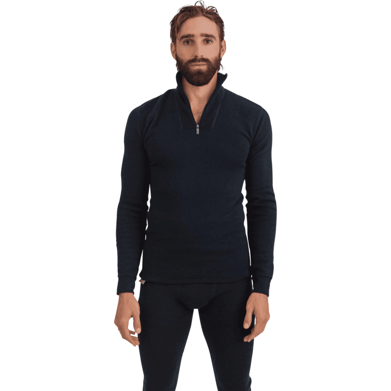 woolpower m base layer 200g half zip navy 28232269627415