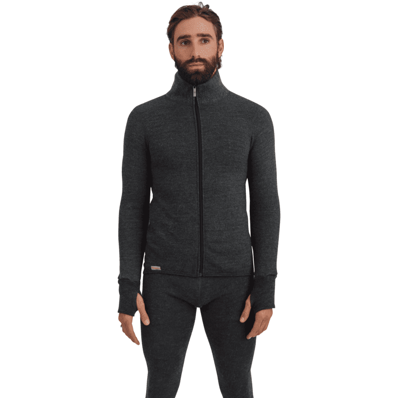 woolpower m base layer 400g full zip jacket grey 28251827765271