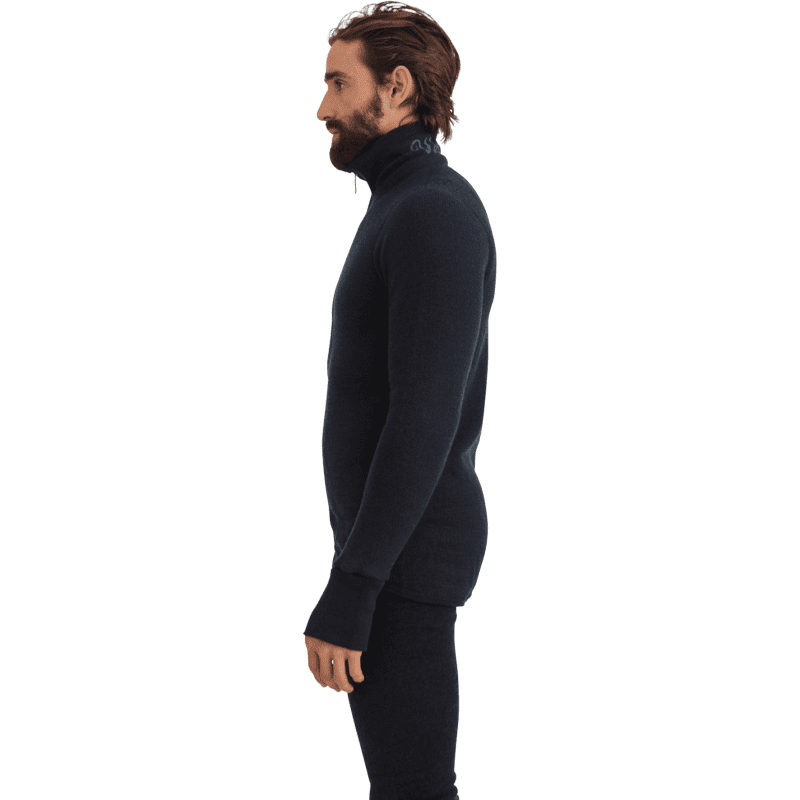 woolpower m base layer 400g full zip jacket navy 28251830714391