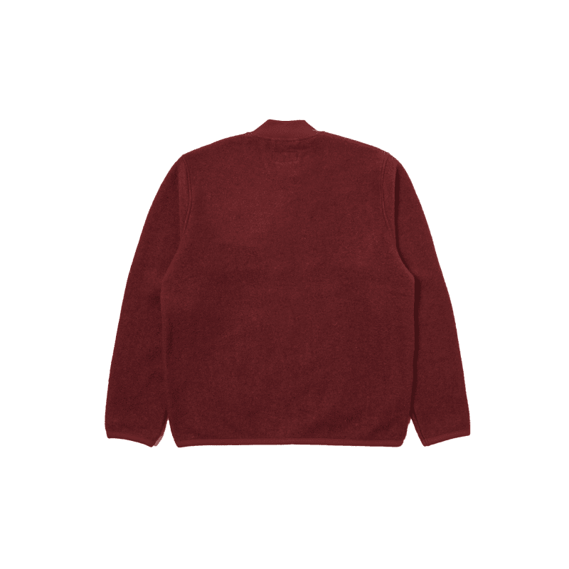 zip bomber deep red back